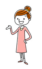 若い女性：紹介、説明