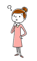 若い女性：疑問