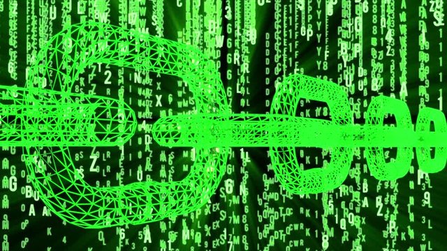 Blockchain. Cripto currency bitcoin. Global internet worldwide. Abstract Matrix Background. Binary Computer Code. Video available in 4K FullHD and HD render footage