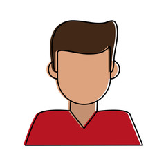 man avatar portrait icon image vector illustration design 