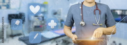 Medical And Healthcare Male Doctor Or Medical Students Or Surgeon