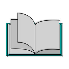 open book with blank pages icon image vector illustration design 