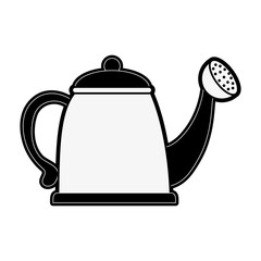 watering can icon image vector illustration design  black and white
