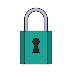safety lock icon image vector illustration design 