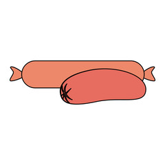 sausages food icon image vector illustration design 