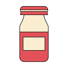 mayonnaise or mayo sauce bottle icon image vector illustration design 
