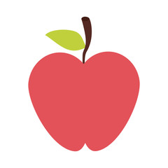 red apple fruit icon image vector illustration design 
