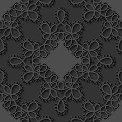 Elegant seamless lace pattern. Openwork background. Vector Illustration