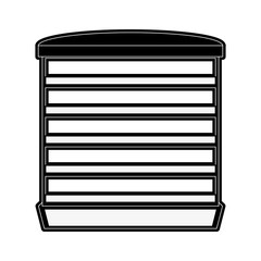 empty bookshelf  icon image vector illustration design  black and white
