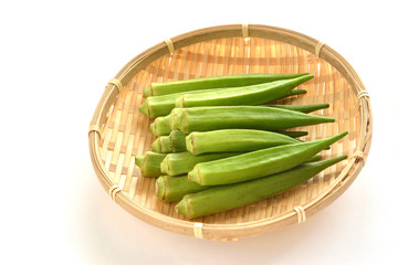 オクラ　白バック
