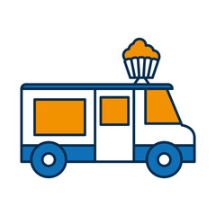 Fototapeta premium food trucks design