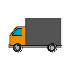 Delivery truck isolated icon vector illustration graphic design