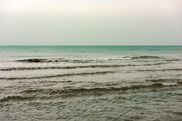 Wavy sea