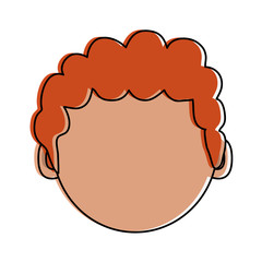 happy boy face icon image vector illustration design