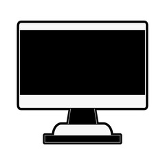 computer blank screen icon image vector illustration design