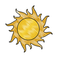 Sun isolated symbol icon vector illustration graphic design