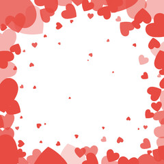 vector background with red hearts
