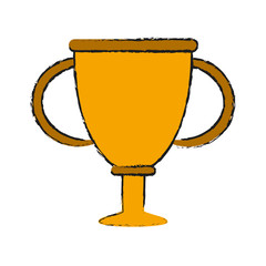 Trophy cup symbol icon vector illustration graphic design