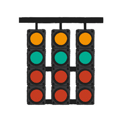 racing semaphore lights icon vector illustration graphic design