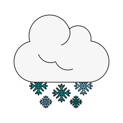 Snowflake winter symbol icon vector illustration graphic design