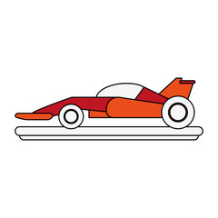 Formula 1 racing car icon vector illustration graphic design