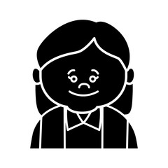 Cute grandmother cartoon icon vector illustration graphic design
