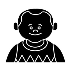 Cute grandfather cartoon icon vector illustration graphic design