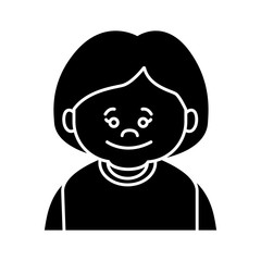 Cute grandmother cartoon icon vector illustration graphic design