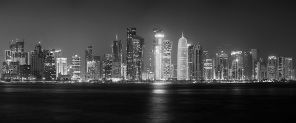 Doha skyline panorama