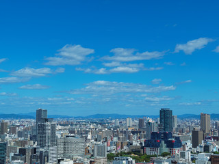 Fototapeta na wymiar 大阪駅前第3ビル 33階東側からの眺望