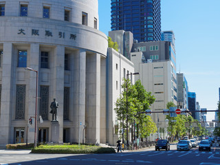 大阪北浜 大阪取引所と堺筋