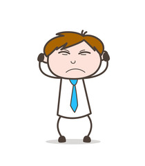 Irritated Man Vector Expression