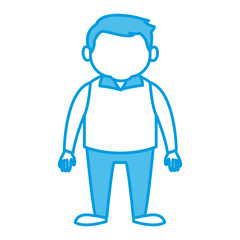 Cute grandfather cartoon icon vector illustration graphic design