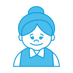 Cute grandmother cartoon icon vector illustration graphic design
