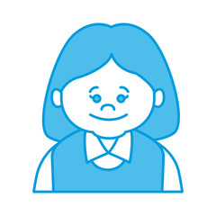 Cute grandmother cartoon icon vector illustration graphic design