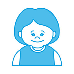 Cute grandmother cartoon icon vector illustration graphic design