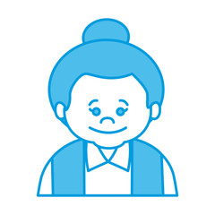 Cute grandmother cartoon icon vector illustration graphic design