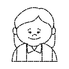 Cute grandmother cartoon icon vector illustration graphic design