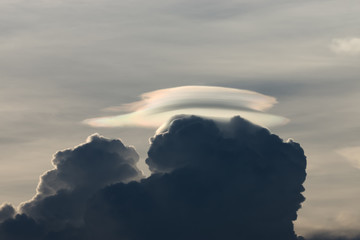 Strange clouds in the sky.