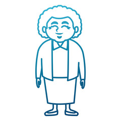 Cute grandmother cartoon icon vector illustration graphic design