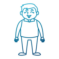 Cute grandfather cartoon icon vector illustration graphic design