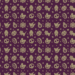 cute hallowen pattern background