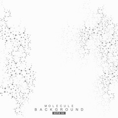 Structure molecule and communication. Dna, atom, neurons. Scientific concept for your design. Connected lines with dots. Medical, technology, chemistry, science background. Vector illustration.