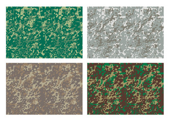 camouflage pattern design with different color