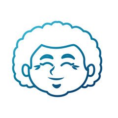 Cute grandmother cartoon icon vector illustration graphic design