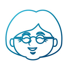 Cute grandmother cartoon icon vector illustration graphic design
