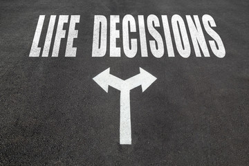 Fototapeta premium Life decisions choice concept