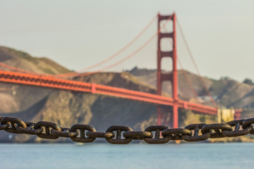 Golden Gate Bridge and Chains