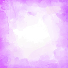 Beautiful watercolor background, frame vector 