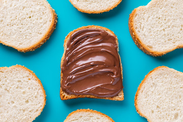 Delicious chocolate sandwich